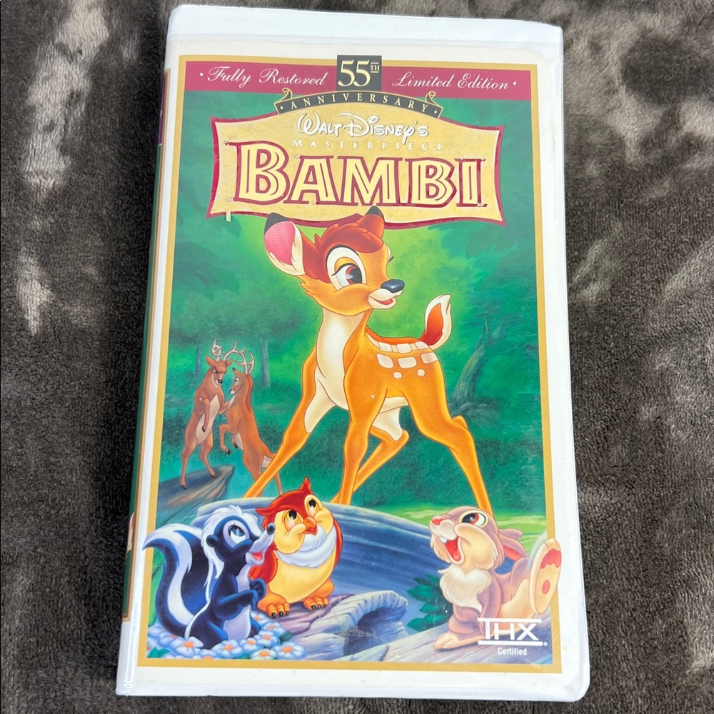 ✨Rare Vintage Walt Disney’s Bambi 55th Anniversary VHS | Fully Restored | THX